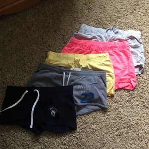 Hollister shorts and plain colored shorts